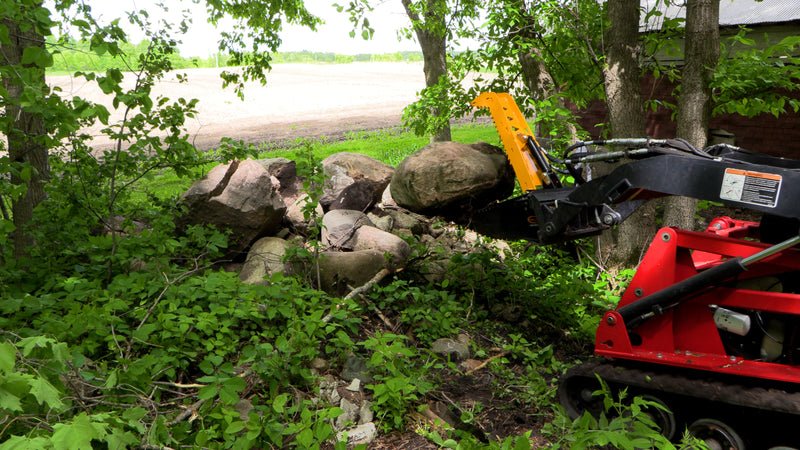 Mini Skid Steer Stump Bucket Grapple