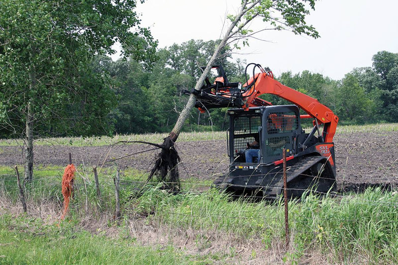 Pull small trees, brush and posts quickly and efficiently.Aggressive teeth prevent jaw from slipping.