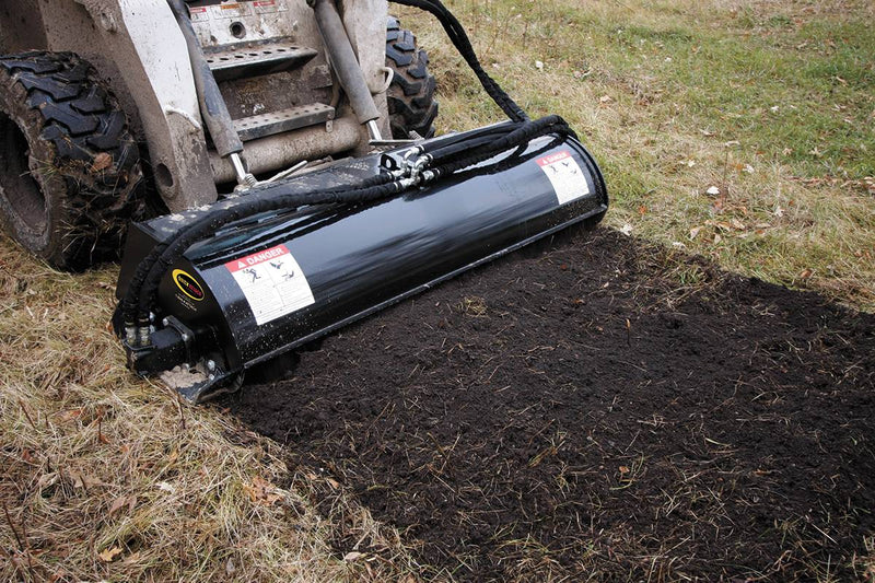 Easy adjust depth shoes to control tilling depth