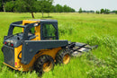 This mower sits close to the ground and gives the operator great visibility.