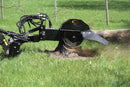 The Mini Stump Grinder features the ideal combination of maneuverability, power, durability, and simplicity